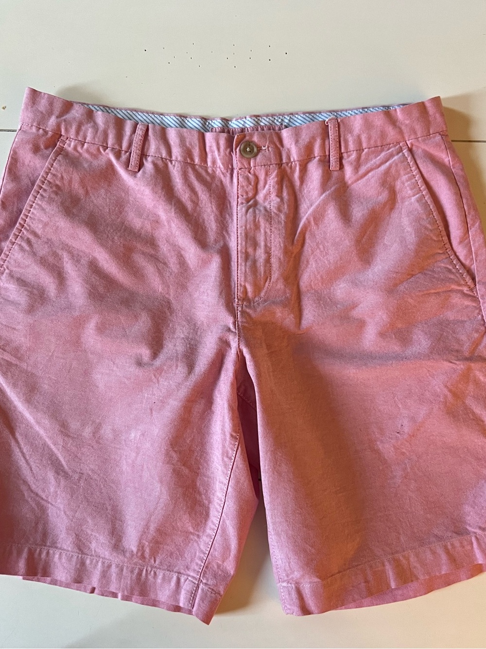 Men's Salmon Cotton Chino Shorts